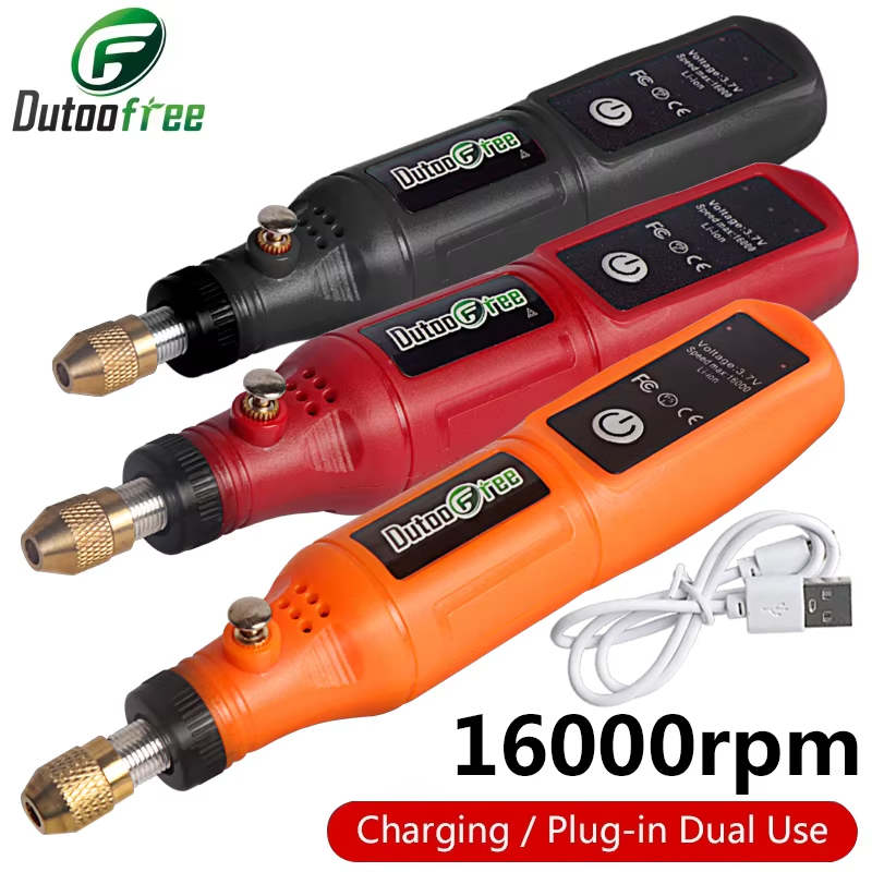 Cordless Rotary Tool Kit Accessories - 3.7V 미니 무선 드릴 조각 연마