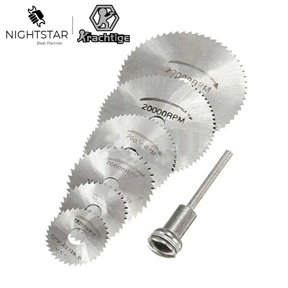 Cordless Rotary Tool Kit Accessories - 7pcs 미니 HSS 원형 톱 블레이드