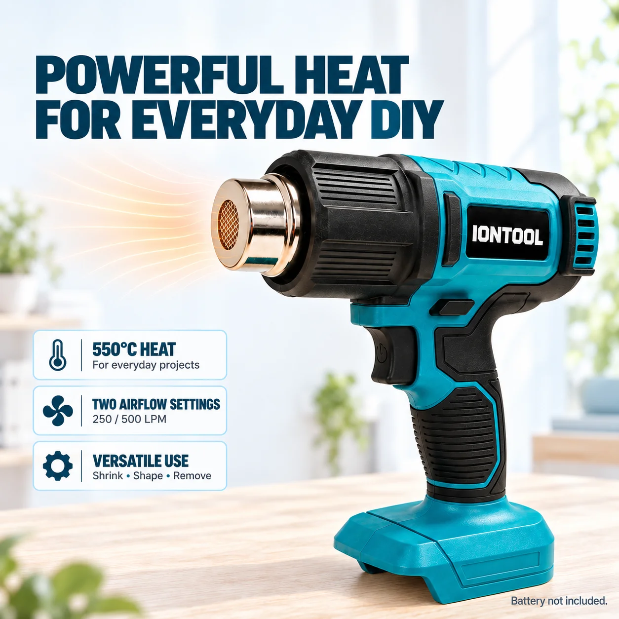 IONTOOL 내구성이 뛰어난 무선 열풍기 550 ℃  - Cordless Heat Gun For Shrink Tubing 리뷰 및 가격
