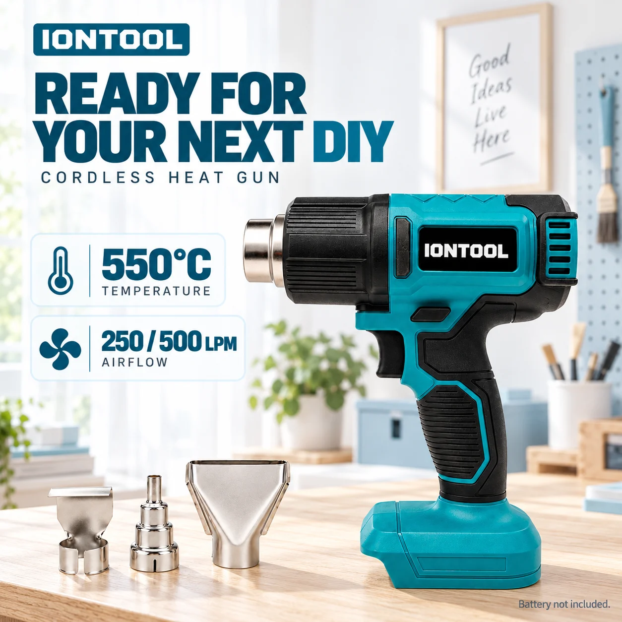 IONTOOL 무선 열풍기 550C: 가정용 수축 튜브 - Cordless Heat Gun For Shrink Tubing 리뷰 및 가격