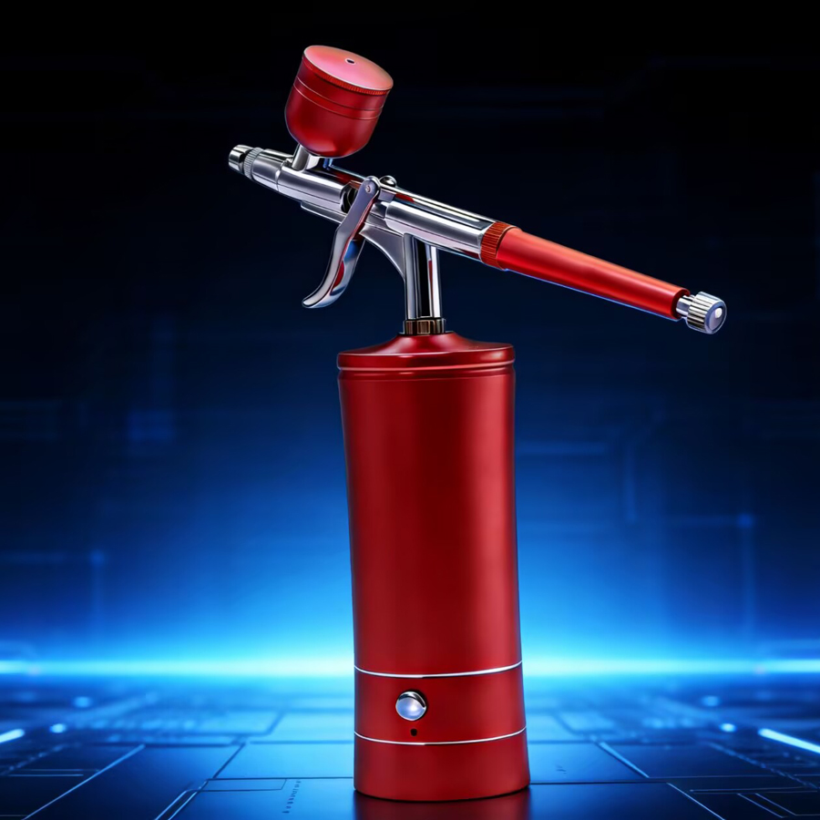 휴대용, 충전식, 무선 에어브러시. 압축기와 함께 제공 - Airbrush Kit With Mini Compressor 리뷰 및 가격