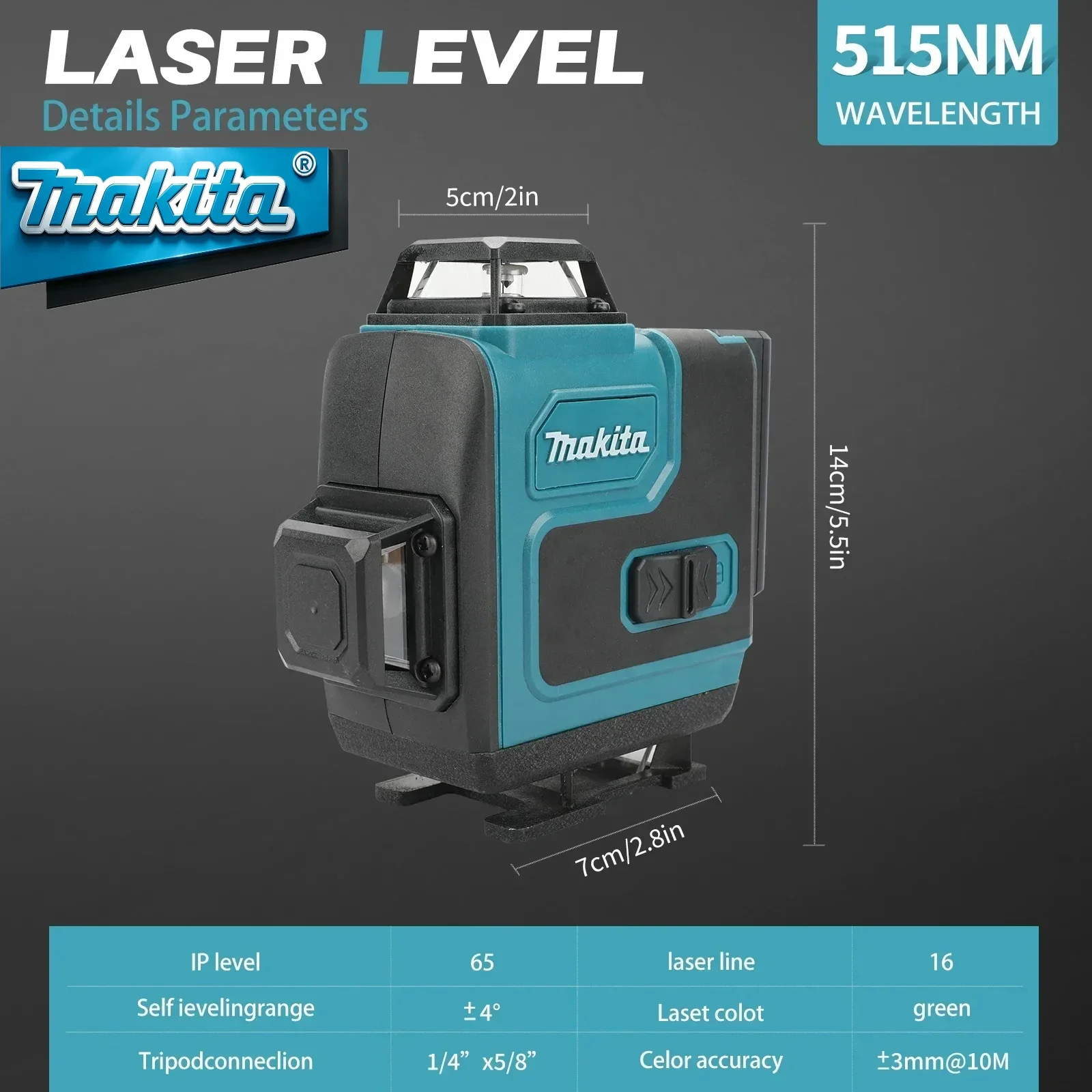 5.0Ah 용량의 마키타 40V 배터리, 마키타 16라 - Laser Level 16 Lines 4D Green 리뷰 및 가격