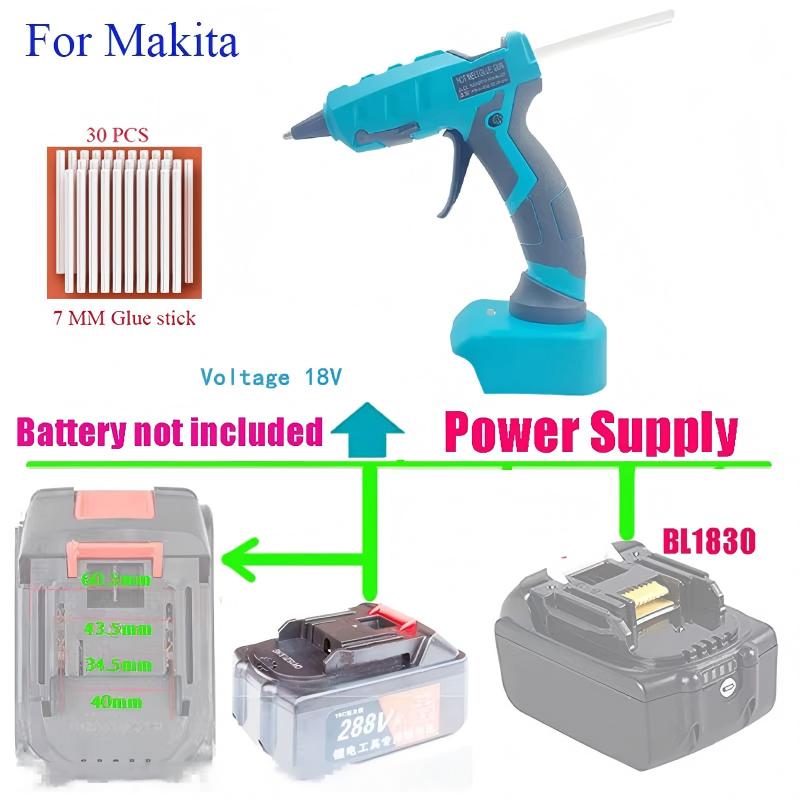 Makita/DEWALT/BlackDecker/Milw - Hot Melt Glue Gun Cordless 리뷰 및 가격